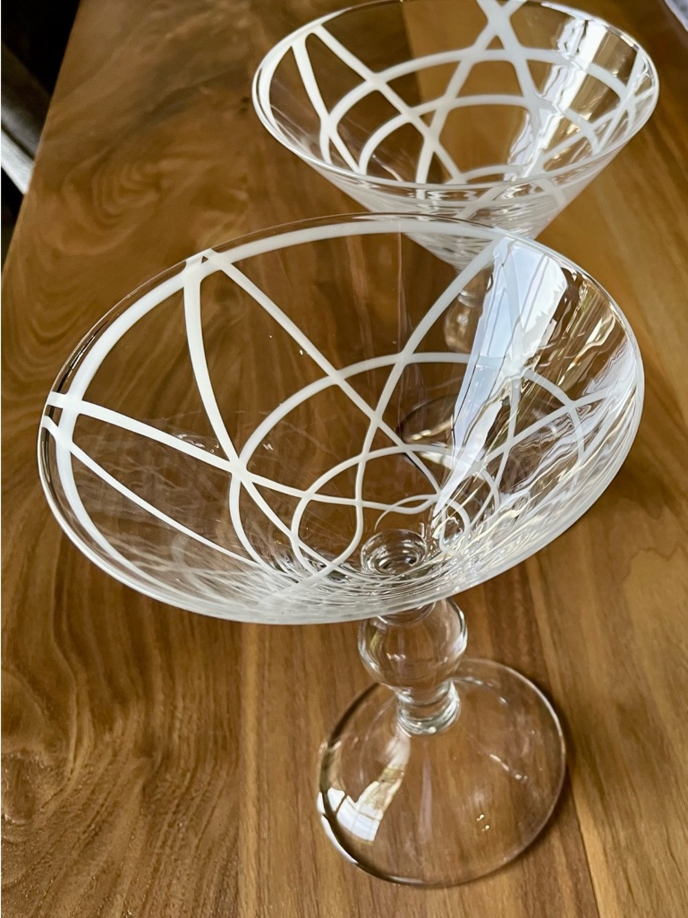 Pier 1 Martini Glasses 7.25" Tall NWT Set of 2